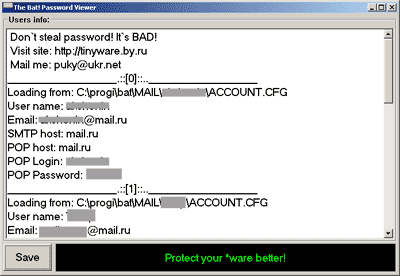 The Bat! Password Viewer
